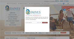 Desktop Screenshot of dunesvillage.com